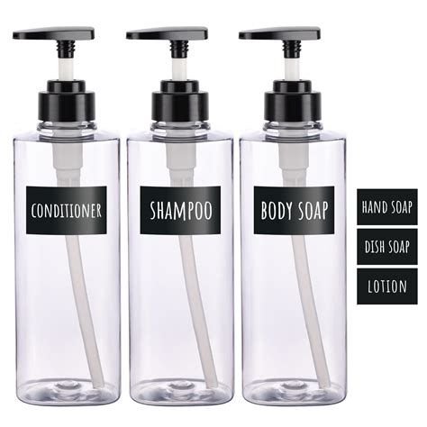 Buy Segbeauty Shower Refillable Dispenser Bottles 3pcs 16 9oz 500ml