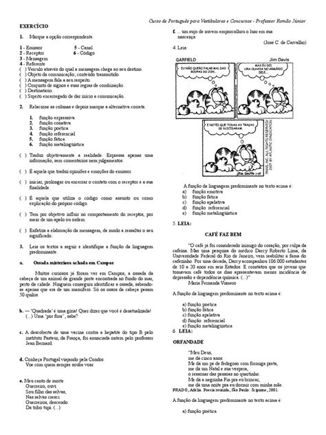 exercicio-de-funcoes-da-linguagem1 (1).doc | Poesia | Comunicação