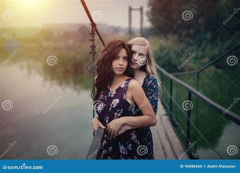 Lesbian Couple Together Outdoors Concept Stock Photo Image Of Lesbian