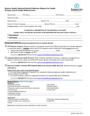 Fillable Online Carelon Primary Care Provider Pcp Referral Form Fax