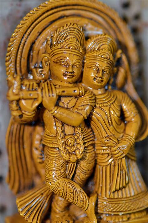 radha krishna idol temple stock   royalty  stock