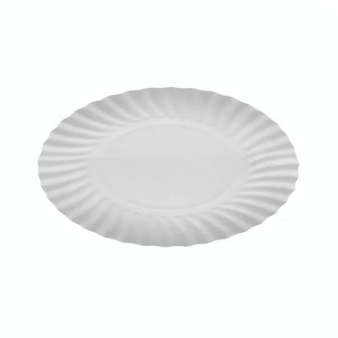 Plato De Carton Blanco Biosen