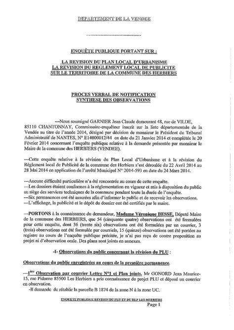 Calaméo 2 Rapport du commissaire enquêteur synthèse des observations