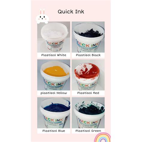 Jual Tinta Sablon Plastisol Quick Ink Kg Hitam Kg Kota Bekasi