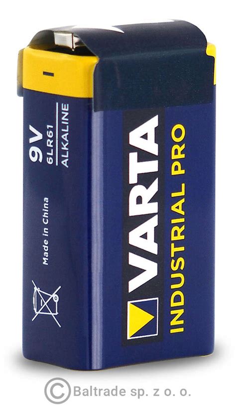 Bateria alkaliczna 6LR61 9V (R9*) Varta Industrial PRO 4022 - 200 sztuk ...