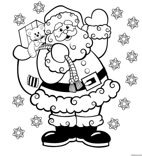 Christmas Coloring Page Hd Turkau