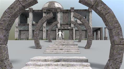 Architectural Temple Free 3D Models Blender - .blend download - Free3D