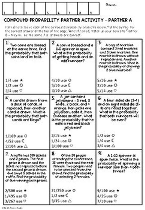 Compound Probability Partner Activity Independent And Dependent