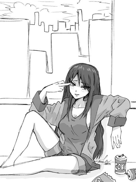 Badass Anime Girl By 0jamisu On Deviantart