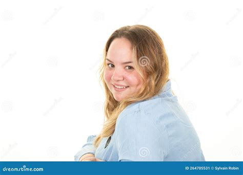 Cute Chubby Blonde Woman Long Hair Stock Photos Free Royalty Free Stock Photos From
