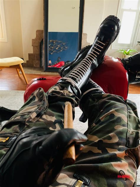 Gay Skinhead Master Training His Red Rubber Slave Bootedray