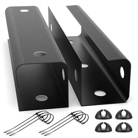 Yecaye Under Desk Cable Management Tray, 31.5in Desk Cord Organizer for ...