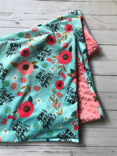 Profanity Funny Throw Blanket Fucky Fuck Fuck Snarky Minky Etsy