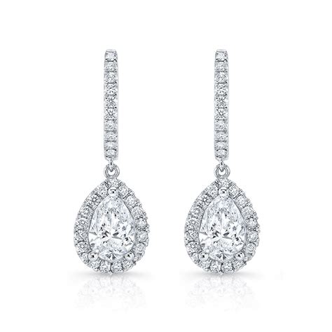 Pear Shape Diamond Drop Earrings (GIA Certified) | Diamond Mansion