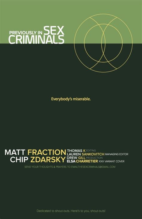 Sex Criminals Image Comics