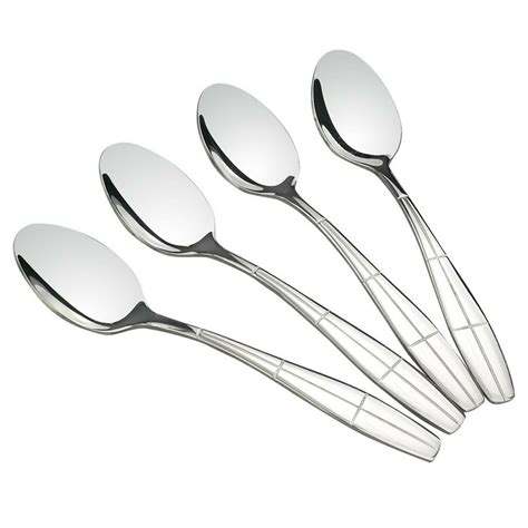 Eagrye Stainless Steel Flatware Dessert Spoons Set Of 12