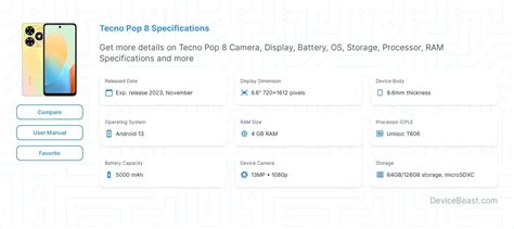 Tecno Pop Specifications Devicebeast