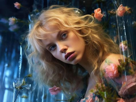 Premium Ai Image Fashion Closeup Photo Of Blonde Ophelia