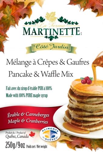 Harina Para Hot Cakes Maple Cranberry Con Arandanos 250g La Ferme Martinette