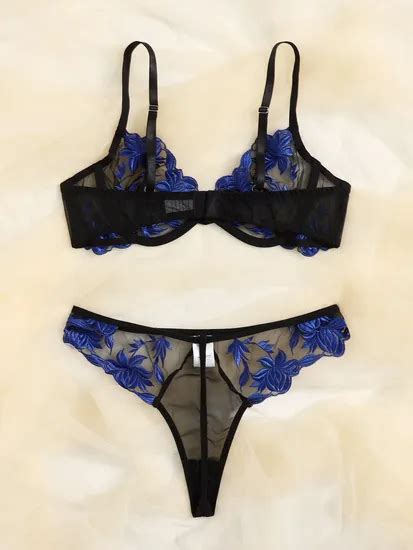 Drop Shipping Thong Customize Female Underwear Hot Lingerie Sets Plus Size Bra Brief Set Womens