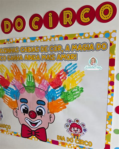 Mural Circo Infantil - Mural das mãozinhas dia do circo - Materiais Para Profes: Seu Portal de ...