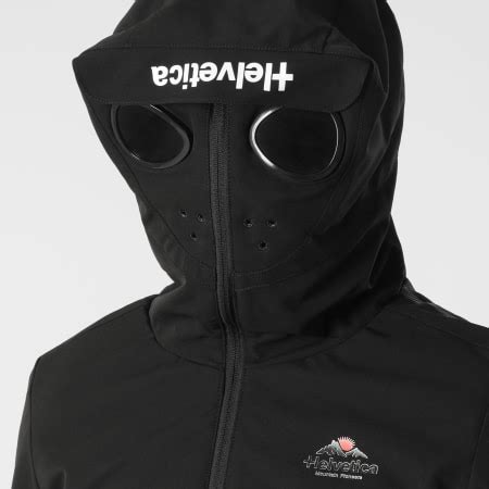 Helvetica Veste Zipp E Capuche Lewis Mask Noir Laboutiqueofficielle