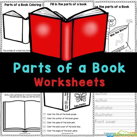 printable parts   book worksheets worksheets library