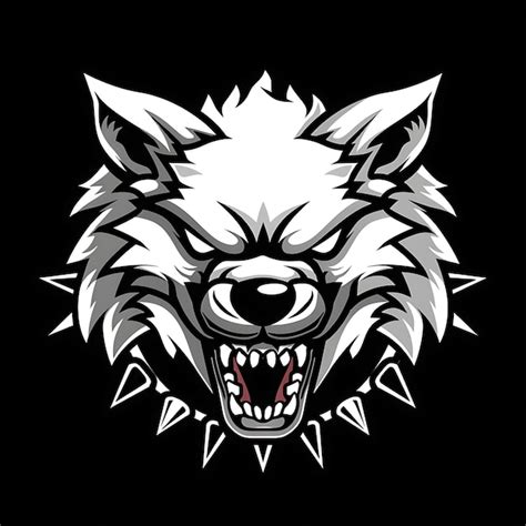 premium photo  wolf head   wolf head