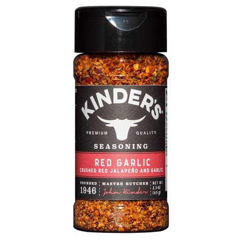 Kinders Red Garlic Seasoning With Crushed Red Jalapeno And Garlic 23