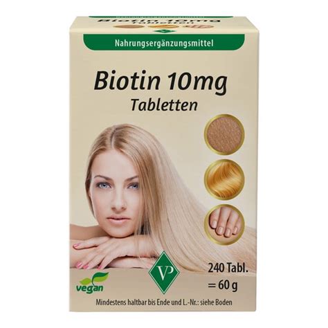 BIOTIN 10 Mg Hochdosiert Vegan Tabletten 240 St Online Kaufen DocMorris