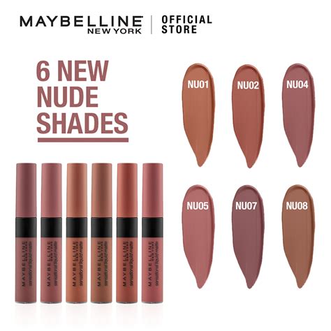 Maybelline New York Color Sensational Liquid Matte Lipstick NU Nude Shot The Nudes