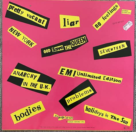 Sex Pistols Never Mind The Bollocks Here S The Sex Pistols Disco Intr Pido