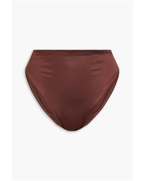 Form And Fold The 90 S Rise Bikini Briefs In Purple Lyst UK