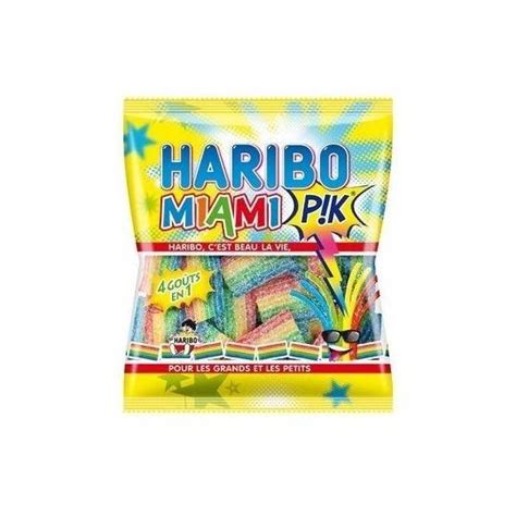 30 Sachets Bonbons Haribo Miami Pik 120G Accueil Milleproduits