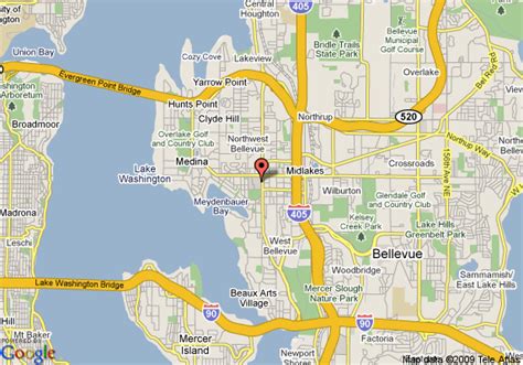 Map of The Westin Bellevue, Bellevue