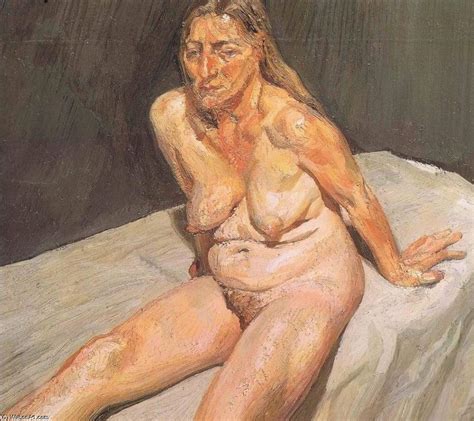 Seated Nude 1991 By Lucian Freud 1922 2011 Germany Lucian Freud