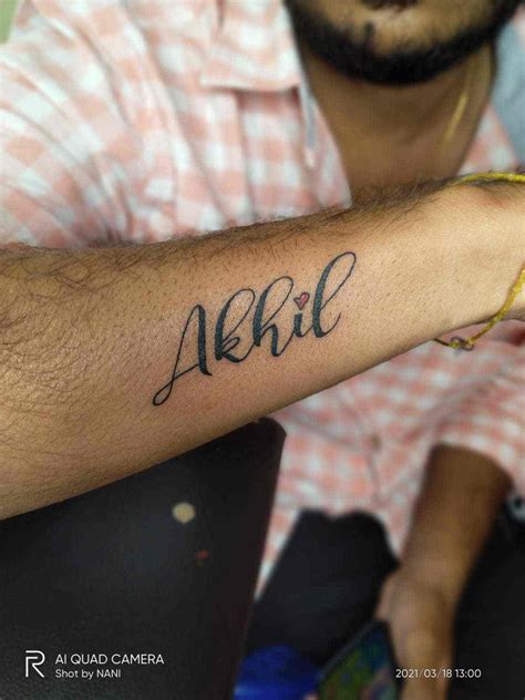 Aggregate More Than 76 Akhil Hand Tattoo Incdgdbentre