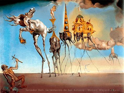 Animación de la obra La tentación de San Antonio de Salvador Dalí