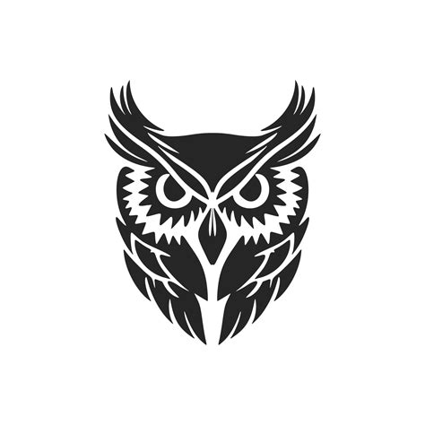 Cool Black Vector Owl Vector Logo Isolated Vector Art At