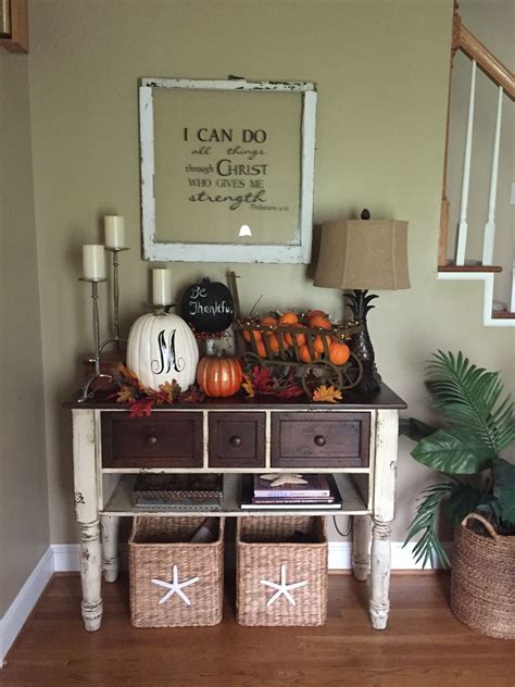 Foyer Decorating For Fall Foyer Decorating Decor Home Decor