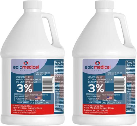 Epic Medical Supply 3 Hydrogen Peroxide First Aid