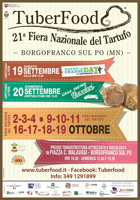 A BORGOFRANCO SUL PO TUBER FOOD 21ESIMA FIERA NAZIONALE DEL TARTUFO