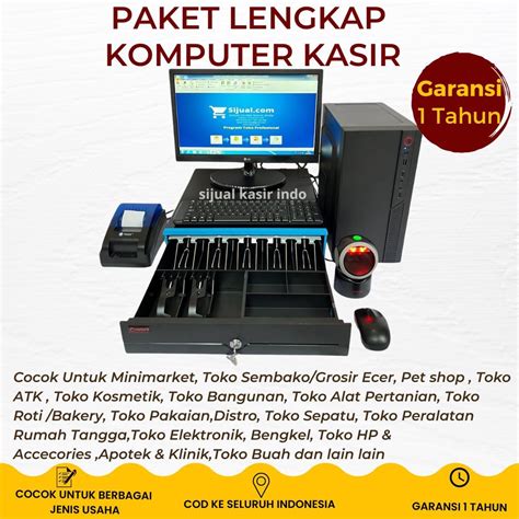 Jual Komputer Kasir Minimarket Komputer Kasir Full Set Komputer Kasir