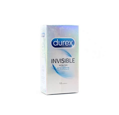 Durex Invisible Extra Thin Lube Condom 12 PC | Kulud Pharmacy