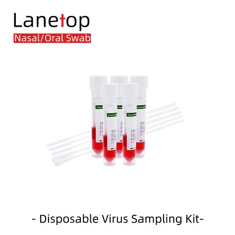 Rna Virus Specimen Collection Kit Nasal Oral Swab Sampling Tube Ml