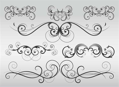 15 Free Vector Flourish Designs Images Free Vector Flourishes