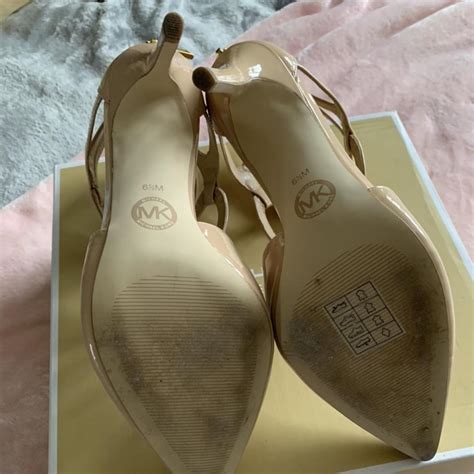 Michael Kors Nude Heels Size Worn Only A Handful Depop