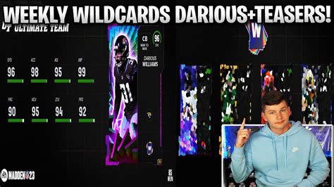 Weekly Wildcards Ltd Darious Williams Revealed And Teasers Madden