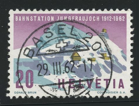 FWM Marke Vollstempel 387Jungfraujoch Basel 20 1962 Kaufen Auf Ricardo