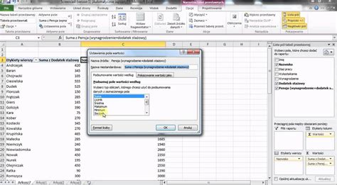 Excel Tabela Przestawna Youtube